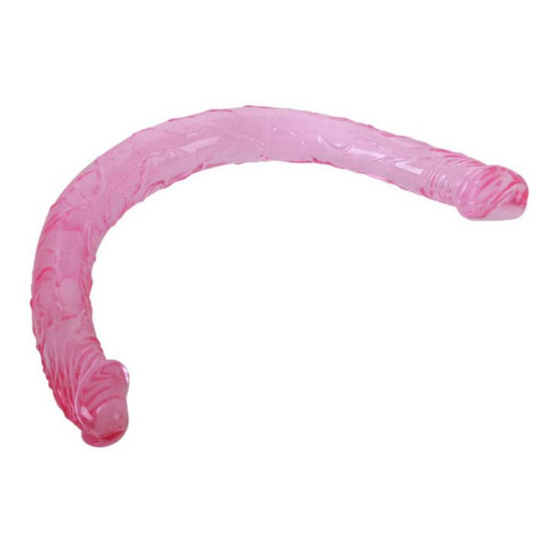 Generique Double Gode Jelly 45 x 3.5 cm Mauve